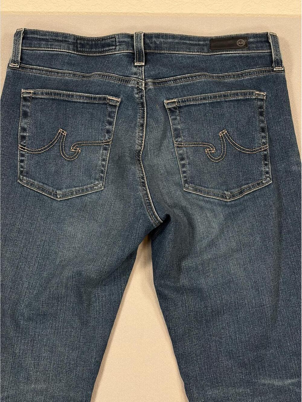 Women's Dark Blue Bootcut Jeans - Picture 4 of 16